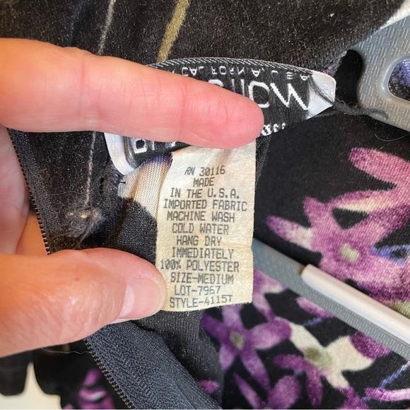 Physical Attraction Tall Vintage Mock Neck Blouse Medium - Picture 4 of 4